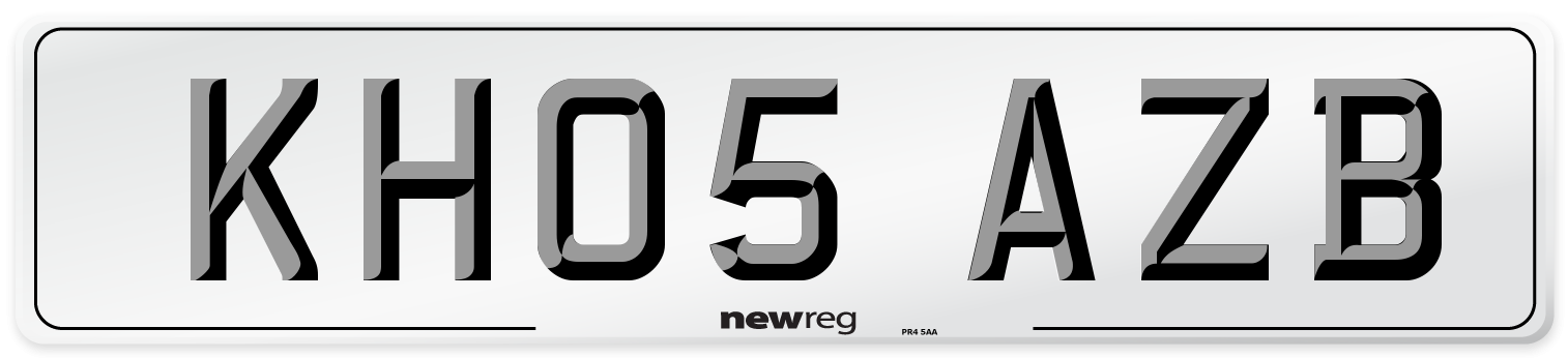 KH05 AZB Number Plate from New Reg